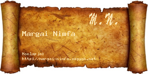 Margai Nimfa névjegykártya